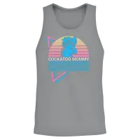 Cockatoo Mommy Retro Mom Unisex Tank Top - Sport Grey – 2