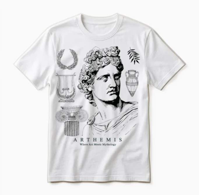 Greek Gods Aesthetic Art - Christian & Faith Unisex T-Shirt in White