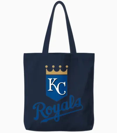 Retro Royal Kc Tote Bags - Navy