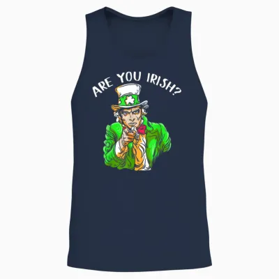 Leprechaun Irischer Onkel St. Paddy's Charm St. Patrick's Day Unisex Tank Top - Navy