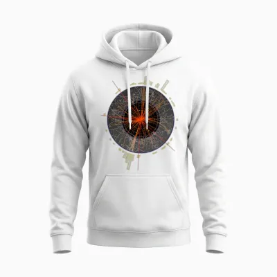 Higgs Boson Particle Unisex Hoodie - White