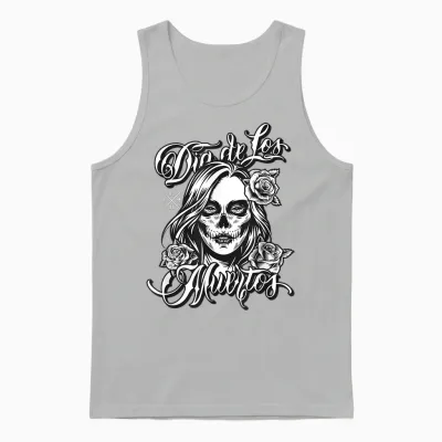 Tag Der Toten I Día De Los Muertos I La Catrina Unisex Tank Top - Ash