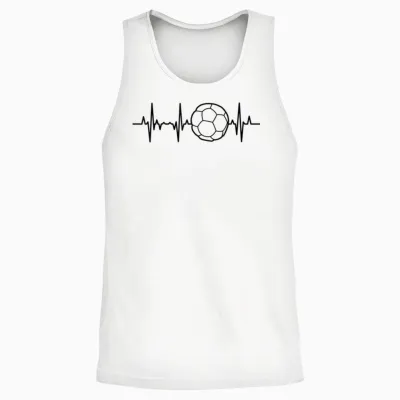 Ballon De Handball Ecg Heartline Joueur De Handball équipe Unisex Tank Top - White