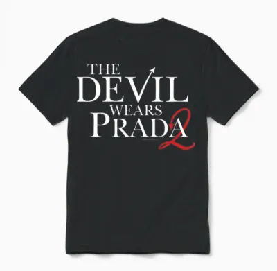 The Devil Wears Prada 2 Official Logo 2 as Red Devil's Tail T-Shirt Haut De Gamme Unisex T-Shirt - Black