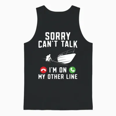 Funny Boating Boat Captain Unisex Tank Top - Black