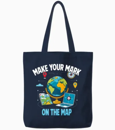 Geographic Information Systems Tote Bags - Navy