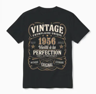 69 Years Man 1956 Birthday T Shirt 69 Years Man 1956 T-Shirt, Black, S Unisex T-Shirt - Black