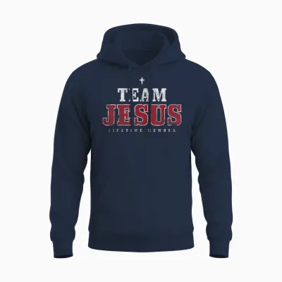 Faith-Design Für Christinnen Und Christen Von Team Jesus Life Time Unisex Hoodie - Navy