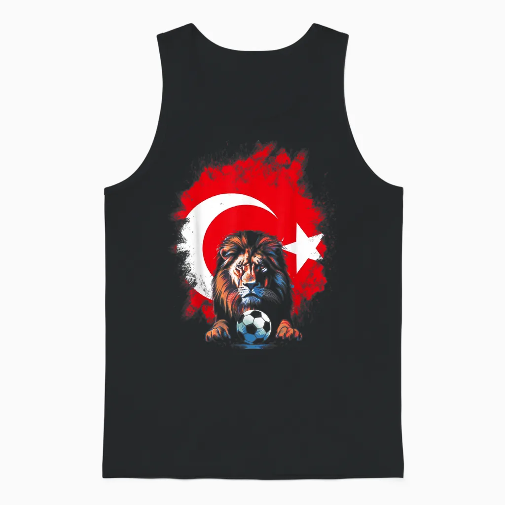 Türkiye Geschenk Für Türkei Fußball Fußball Europa Unisex Tank Top in Black