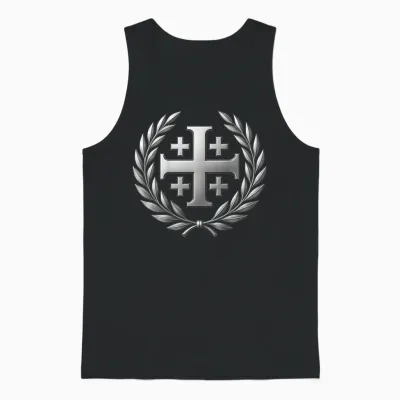 Croix De Jérusalem - Chrétien Catholique Unisex Tank Top - Black