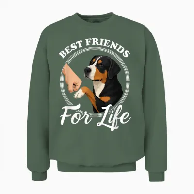 Großer Schweizer Sennenhund Liebhaber Design Schweizer Sennenhund Unisex Sweatshirt - Military Green
