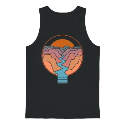 Travel Hiking Adventure Camping Gift Unisex Tank Top - Black