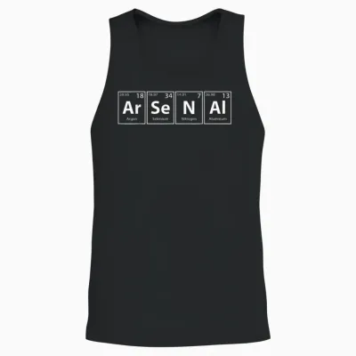 Arsenal (ar-Se-N-Al) Periodic Table Elements Unisex Tank Top - Black