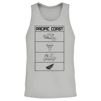 Pacific Coast Motorcycle — Motorcycles Gift Unisex Tank Top - Ash – 2
