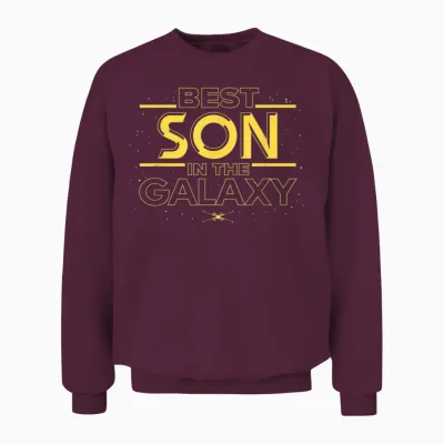 Star Wars Best Son in the Galaxy Family Trip Birthday Unisex Sweatshirt - Maroon