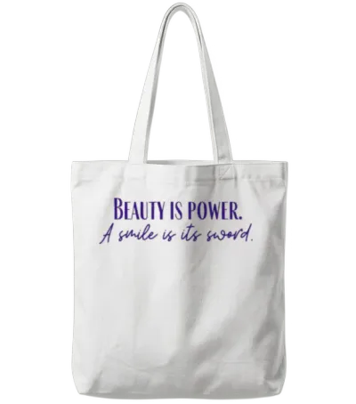 Beauty Retro Tote Bags - White