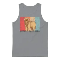 Leonberger Retro Unisex Tank Top - Sport Grey – 1