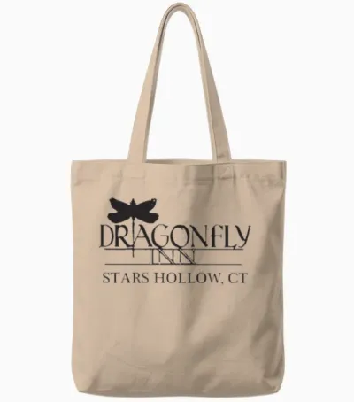 Dragonfly Inn Stars Hollow Ct Tote Bags - Natural