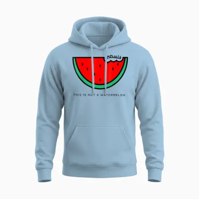 Kollektion 'this Is Not a Watermelon' Unisex Hoodie - Light Blue