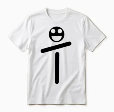 Funny Figure Unisex T-Shirt - White
