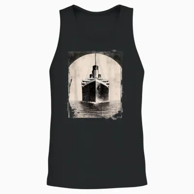 Vintage Titanic Kostüm Rms Kreuzfahrtschiff Titanic Liebhaber Unisex Tank Top - Black