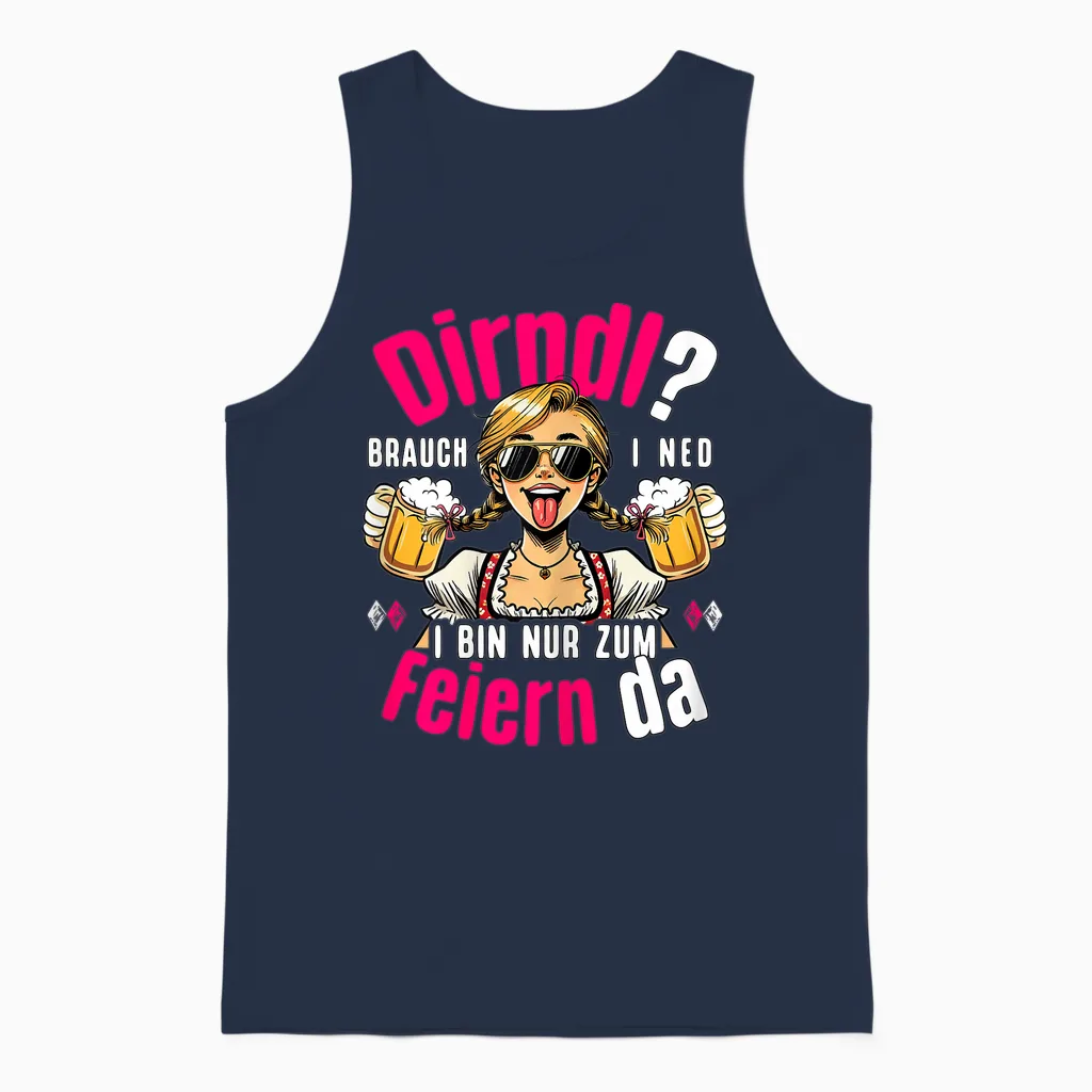 Suitable for Oktoberfest Outfit Women's Costume Shirt Costume Unisex Tank Top in Navy