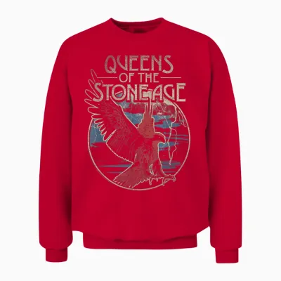 Queens of Stone Age Eagle Unisex Sweatshirt - Red