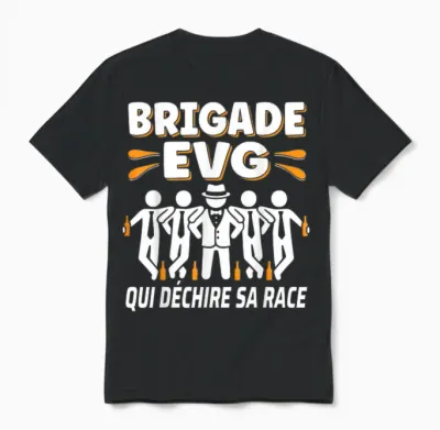 Brigade Evg Bachelor Party Groom Funny Funny Unisex T-Shirt - Black