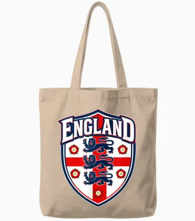 England Flag Shirts for Men Women Kids Patriotic England Tote Bags - Natural