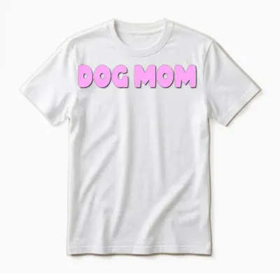 Dog Mom Unisex T-Shirt - White