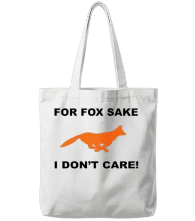 Fox Tote Bags - White