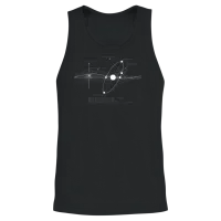 Solar Systems Diagram Astronomy Astronomer Space Unisex Tank Top - Black – 2