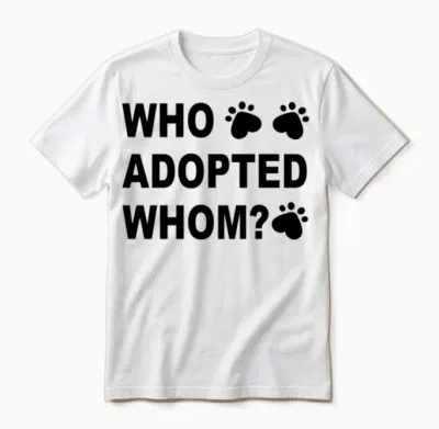 Adopt a Dog Unisex T-Shirt - White