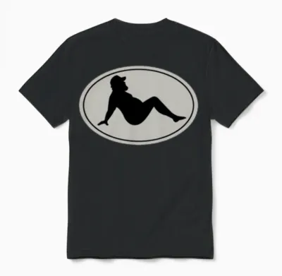 Mudflap Man Unisex T-Shirt - Black