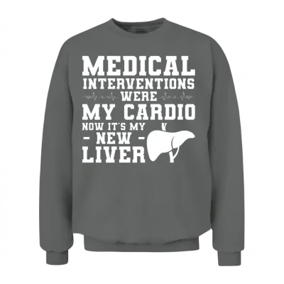 Liver Transplant Unisex Sweatshirt - Graphite Heather
