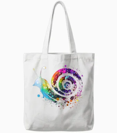 Schnecke Schnecken Lieblingstier Tier Lahme Schnecke Tote Bags - White