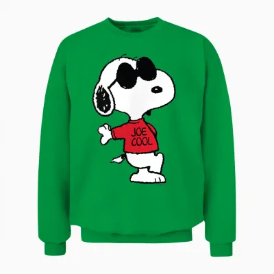 Peanuts - Snoopy Joe Cool Unisex Sweatshirt - Irish Green
