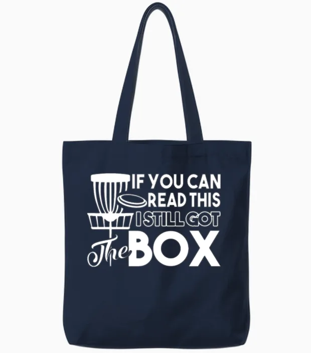 Disc Golf Funny Disc Golf Tote Bags in Navy