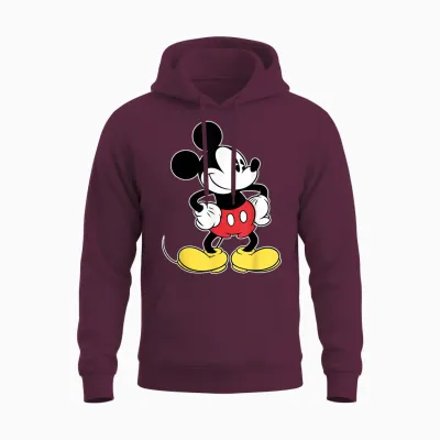 Disney - Classic Mickey Mouse Unisex Hoodie - Maroon