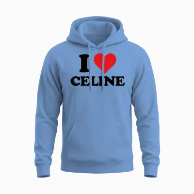 I Heart Celine First Name I Love Personalized Stuff Unisex Hoodie - Carolina Blue