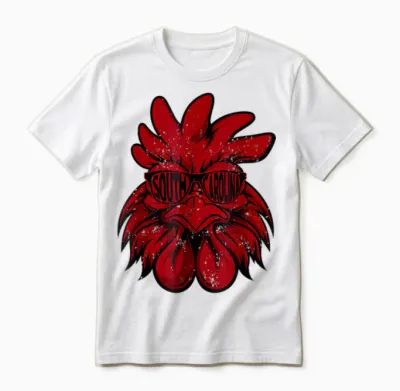 South Carolina Men Women Retro Cock Vintage State Varsity Unisex T-Shirt - White