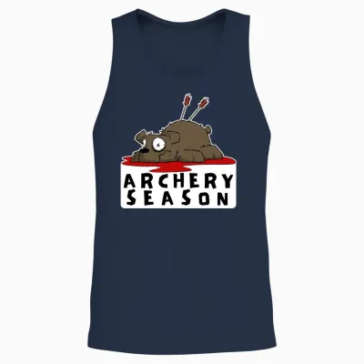 Funny Archery Sticker and Shirt Kilboe Comic Unisex Tank Top - Navy