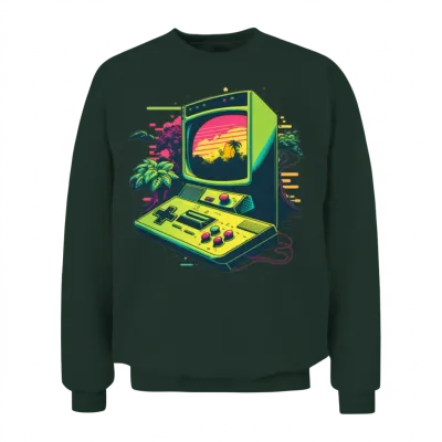 Retro Computer Gaming Unisex Sweatshirt - Forest