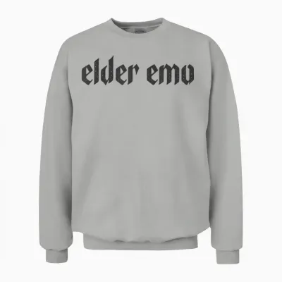 Elder Emo. Für Alte Fans Von Emo-Musik. Gothic-Alternativszene Unisex Sweatshirt - Ash