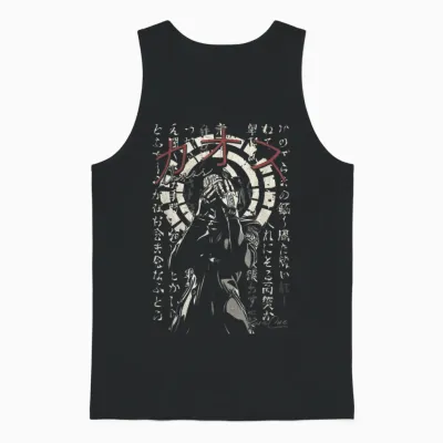 Kuracore Japan Streetwear Cyberpunk Y2k Techwear Retro Manga Anime Unisex T-Shirt Schwarz S Unisex Tank Top - Black