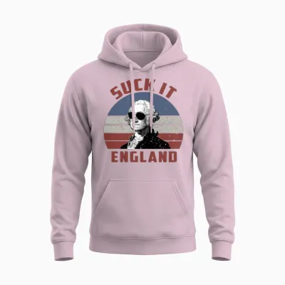 Suck It England Funny 4th of July Unisex Hoodie - Light Pink