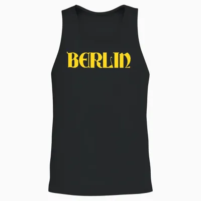 Berlin Berlin Berlin Unisex Tank Top - Black