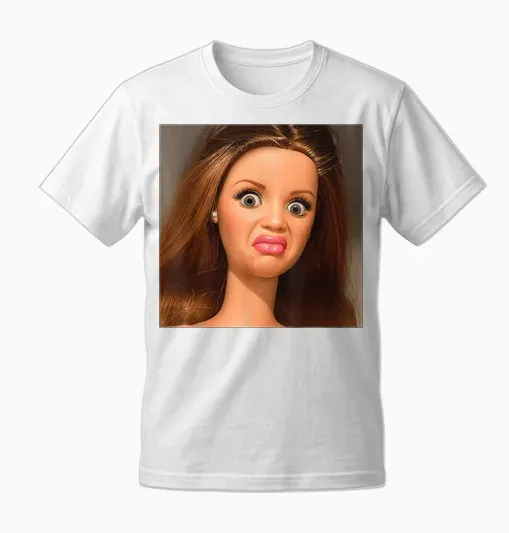 Disgusted Face Meme Doll Babe X Only Baby Love Date Fans Unisex T-Shirt - White