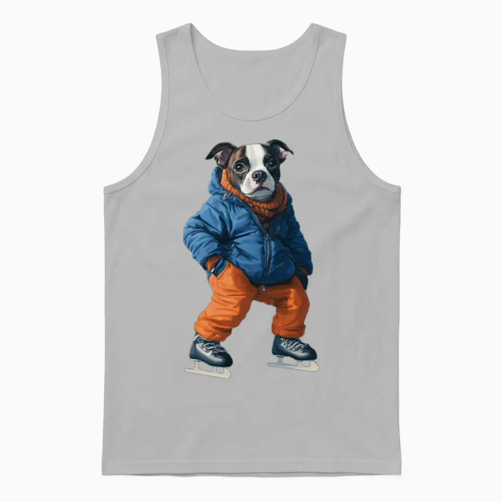 Dog Lovers Gift Unisex Tank Top in Ash
