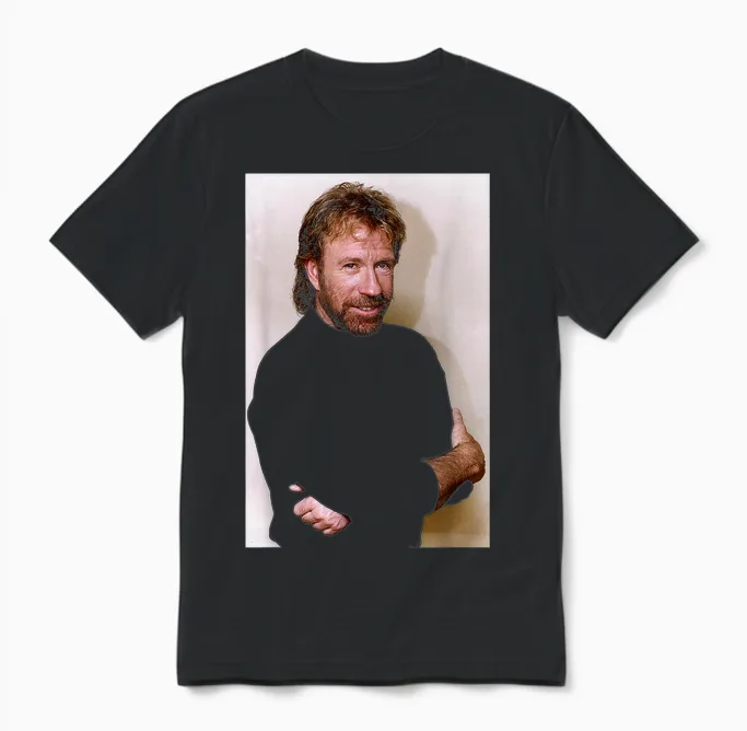Chuck Norris Walker Texas Ranger Schauspieler & Kampfsport-Experte Unisex T-Shirt in Black